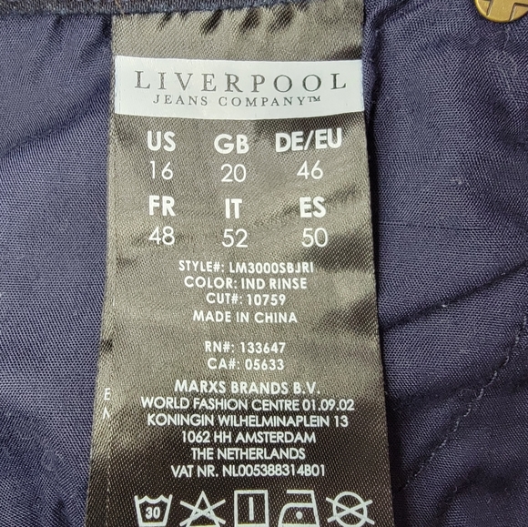 Liverpool The Straight size 16 jeans NWOT - Picture 4 of 10